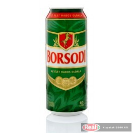 Borsodi dobozos sör 0,5l