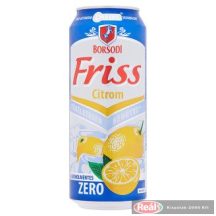 Borsodi Friss Zero Citrom alkoholmentes dobozos sör 0,5l
