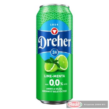 Dreher D-24 alkoholmentes sör dobozos 0,5l Lime-Menta 0%