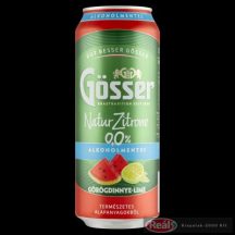   Gösser NaturZitrone 0,0% Görögdinnye - Lime 0,5l doboz DRS