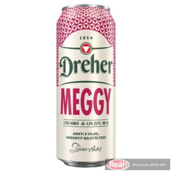 Dreher Meggy dobozos sör 0,5l 4%   DRS