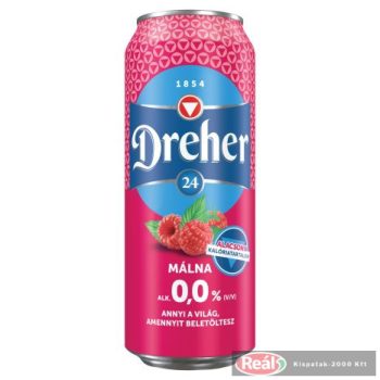 Dréher 24 0,5l Málna dobozos sör 0%   DRS