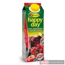 Happy Day gyümölcslé 1l 100% multivitamin dobozos