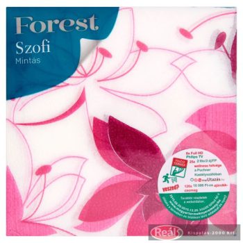 Sofidel Forest Szofi mintás szalvéta 33 x 33mm 1 rétegű 45db