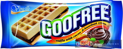Goofree wafle plnené kakaovo-orieškovým krémom 50g