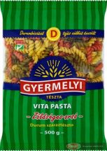   Gyermelyi Vita Pasta 500g Tricolor Fusilli orsó durum tészta