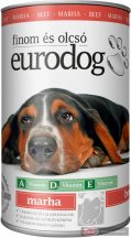 Euro Dog konzerva pre psov s hovädzím mäsom 1,24kg