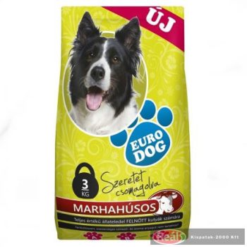 Euro Dog száraz kutyaeledel 3kg marha