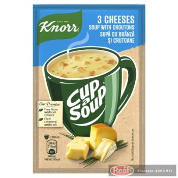 Knorr por leves 16g/17g instant 3 sajtos krém