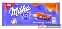 Milka táblás csokoládé 90g mogyorós karamell