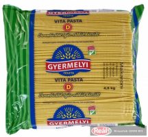 Gyermelyi ömlesztett Vita Pasta makaróni tészta 9kg