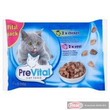 Prevital macskaeledel 4*100g csirke borjú