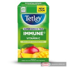   Tetley Immune gyümölcstea C vitaminnal citrom-gyömbér 20x2g