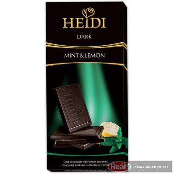Heidi Grand'Or Dark Mint & Lemon 80g táblás csokoládé