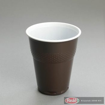 Plastový pohár - hnedý 1,8dl 100ks