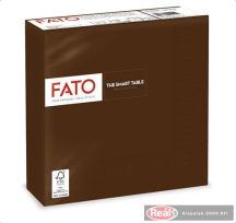   Fato Smart szalvéta 33*33cm 50 lap 2 rétegű csokoládébarna