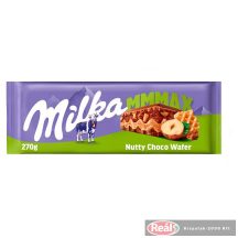 Milka táblás csokoládé 270g Nutty Choco Wafer