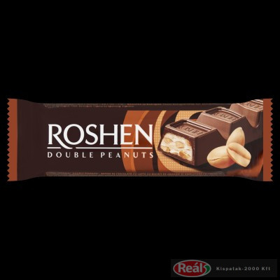 Roshen tejcsokoládé szelet dupla mogyorós 29g - Kispatak2000