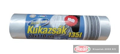 Kelly átlátszó kukazsák 135l 10db