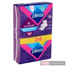   Libresse Egészségügyi betét Ultra Goodnight Large wings 2*8db