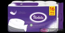 VIOLETA toalettpapír prémium 3 rét/16 tek. - fehér