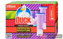   Duck® Fresh Discs® WC-öblítő korong utántöltő 2*36ml Tropical Adventure