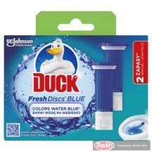   Duck® Fresh Discs® WC-öblítő korong utántöltő 2*36ml BLUE Színező hatással