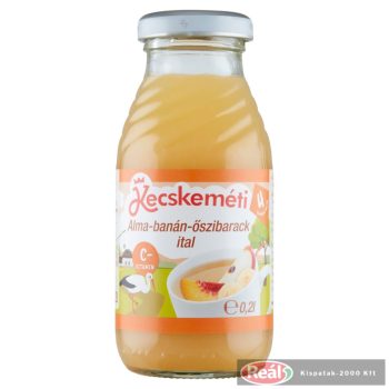 Kecskeméti bébiital 200ml alma-banán-őszibarack (4 hó) DRS