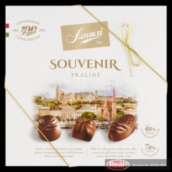 Szerencsi Souvenir töltött desszert 127g trüffel-kávé-tejkrém