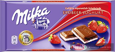 Milka 100g epres-joghurtos