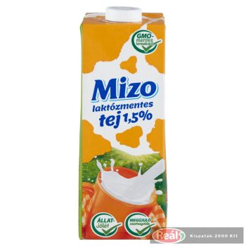 Mizo polotučné bezlaktózové mlieko 1,5% 1L