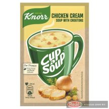   Knorr instant leves 16/18 g csirkekrémlev.pir.zsemlekockával