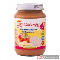   Kecskeméti bébiétel 190g alma-banánpüré csirkehússal(5 hó)