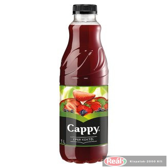 Cappy gyümölcslé 1l  eper koktél 33% PET
