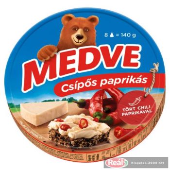 Medve ömlesztett sajt 140g csípőspaprikás