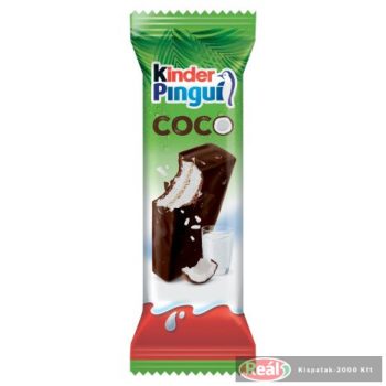 Kinder Pingui Cocco tejcsokival bev.tejes-kókuszkr.süti 30g