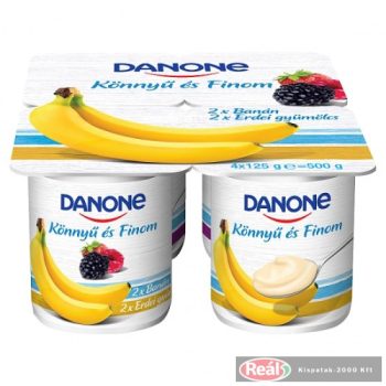 Danone Könnyű és Finom joghurt 4x125g banán-erdei gyümölcs