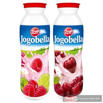 Zott Jogobella ivójoghurt 250ml meggy-málna lime