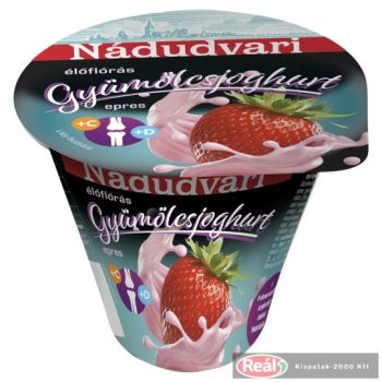 Nádudvari gyümölcsös joghurt 125g eper