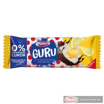 Pöttyös Guru túródesszert 0% hozzáadott cukorral 30g citromkrémes