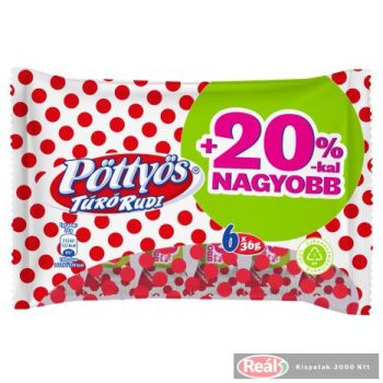 Pöttyös túró rudi túródesszert 6*36g natúr