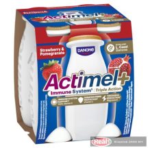   Danone Actimel Triple Action joghurtital 4 x 100g eper-gránátalma