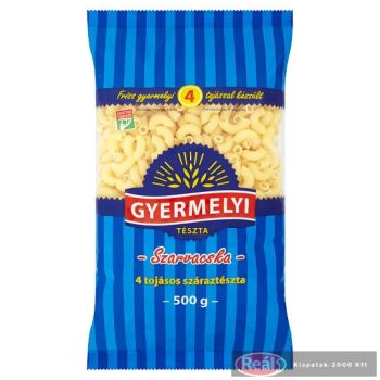 Gyermelyi 4 tojásos 500g szarvacska tészta