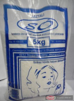 Étkezési asztali só 5kg-os