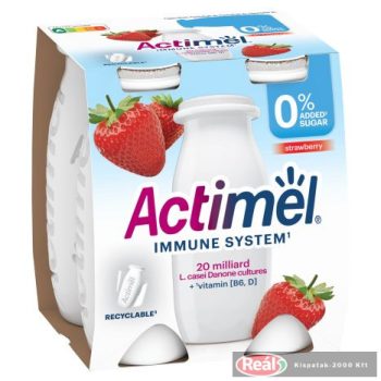 Danone Actimel 4*100G hozzáadott cukor nélkül eper