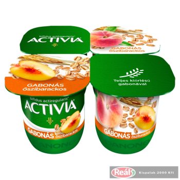 Danone Activia 4*120g gabona-őszibarack