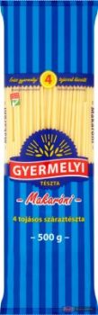 Gyermelyi 4 tojásos 500g makaróni tészta