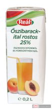 Reál Oszibarackital 25% 0,2l gyümölcslé dobozos