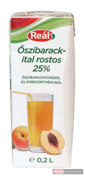 Reál Oszibarackital 25% 0,2l gyümölcslé dobozos